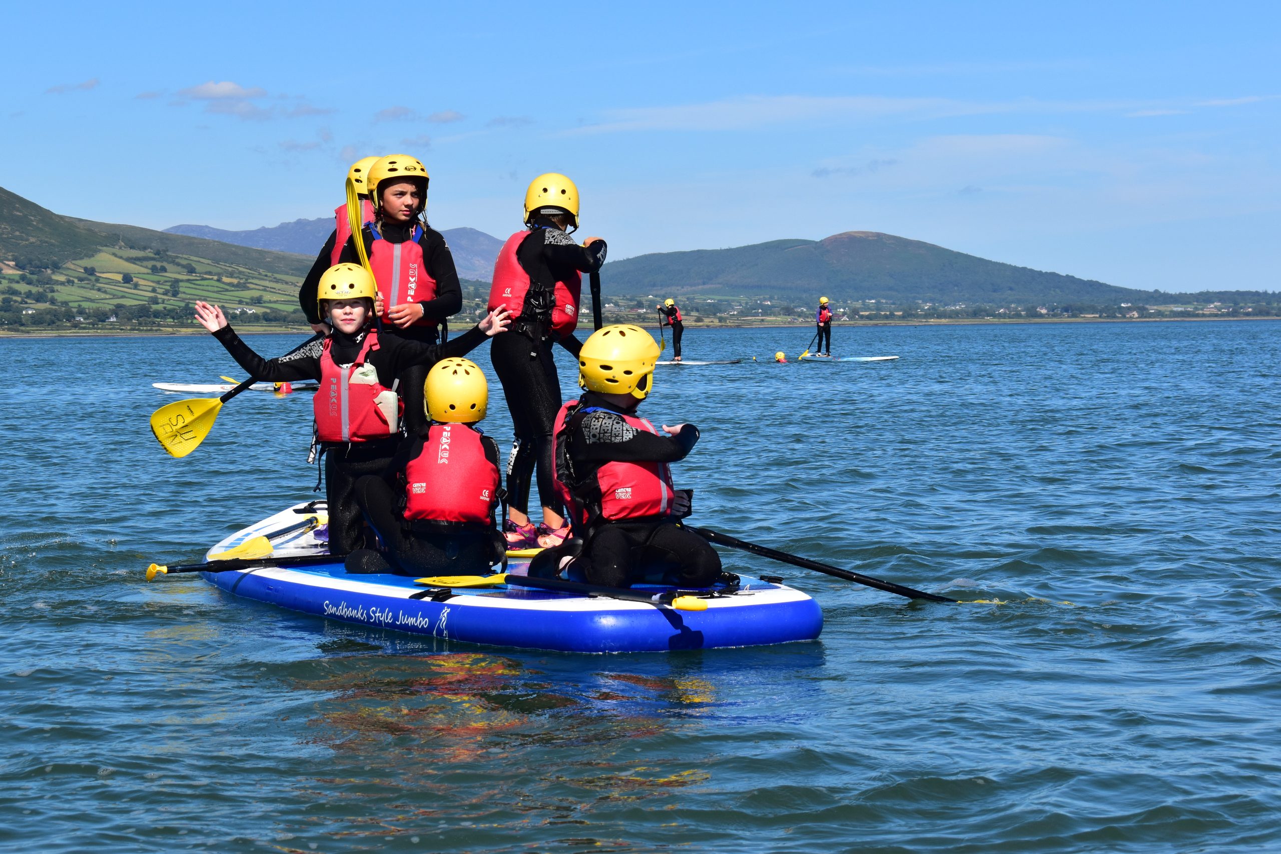Group stand-up paddleboard activity