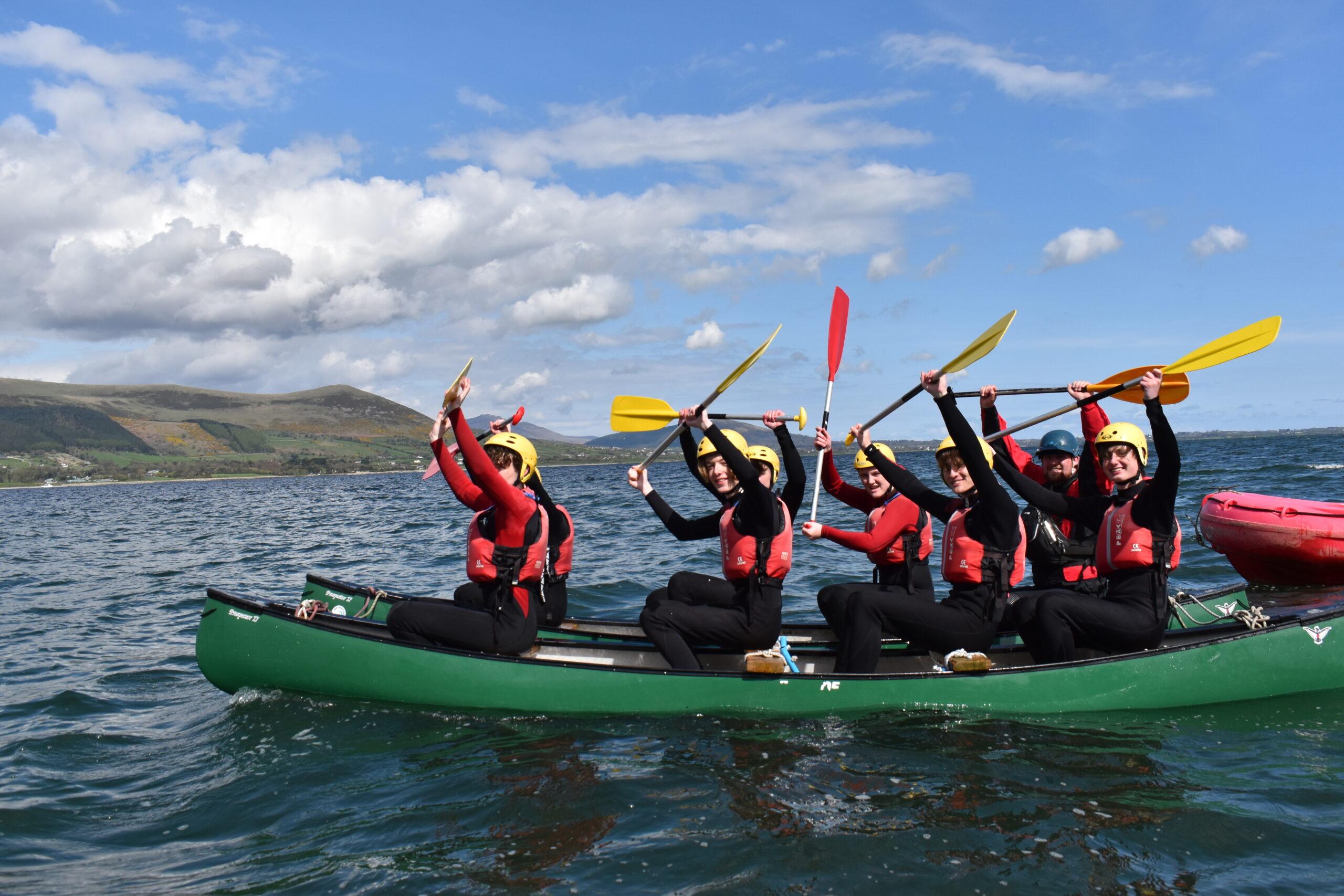Kayaking group on Carlingford Lough
